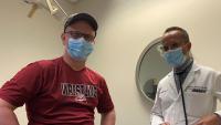 Patient with physician